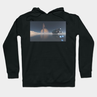 A spacecraft on Titan Hoodie